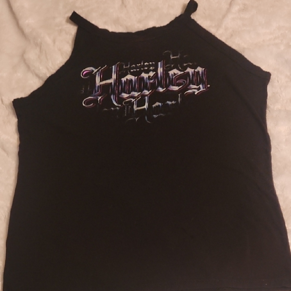 Harley-Davidson Black Tank Top with Graphic
